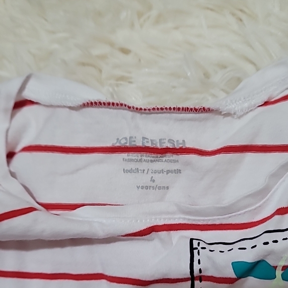 Joe Fresh, Pink Flutter Sleeve, Knee-Length Sundress, Girls Size 4 - Picture 2 of 3